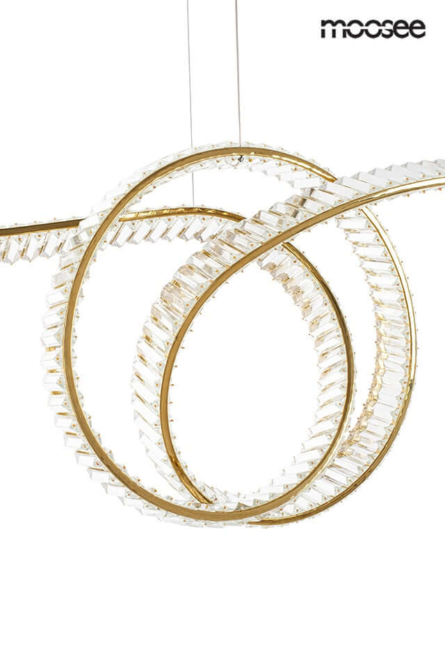 Lámpara colgante Wave 120 dorada