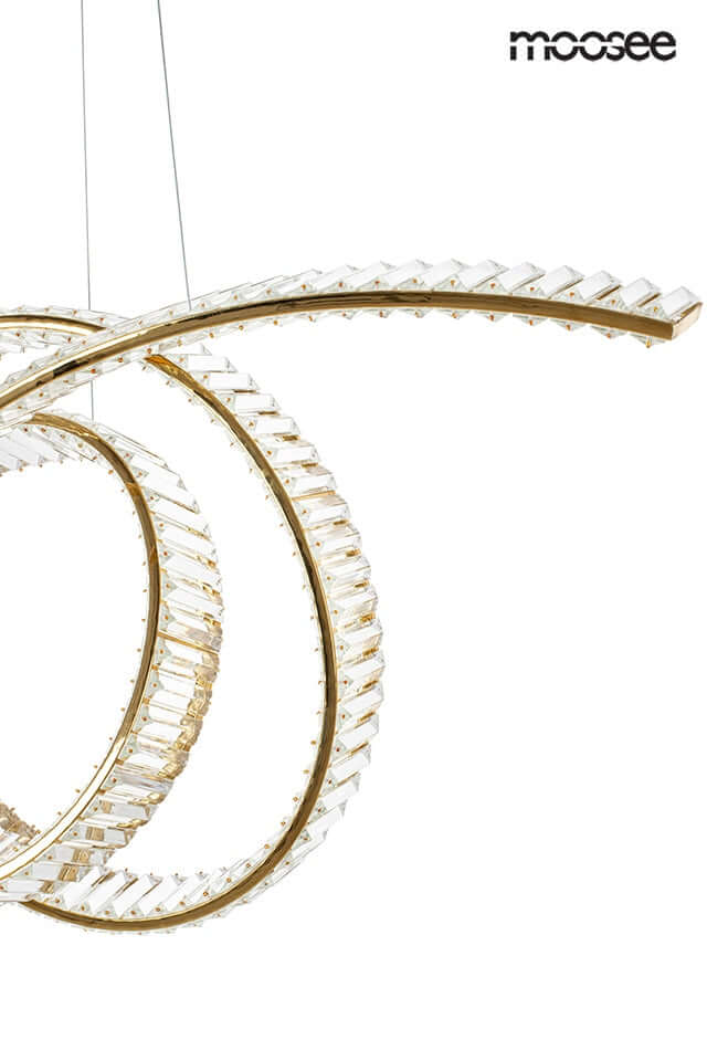 Lámpara colgante Wave 120 dorada