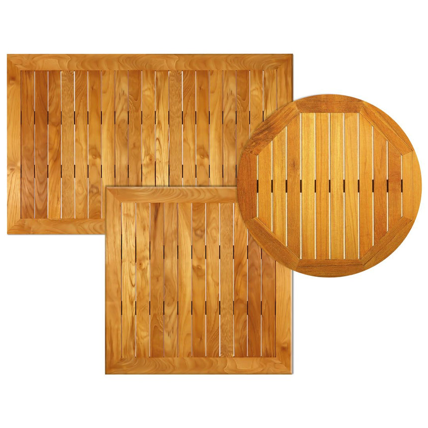 Tablero de mesa de teca maciza