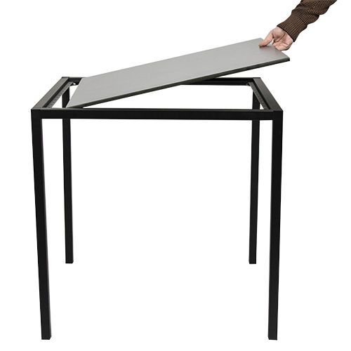 Estructura de mesa de exterior ENFIBER 76x76 cm