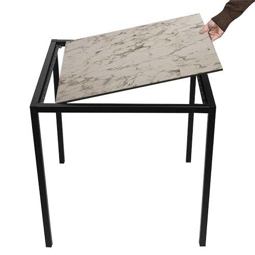 Estructura de mesa de exterior ENFIBER 76x76 cm