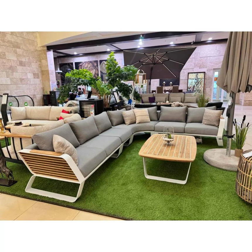 Sofá de jardín Higold Wing de 6 plazas - Yate con pegamento