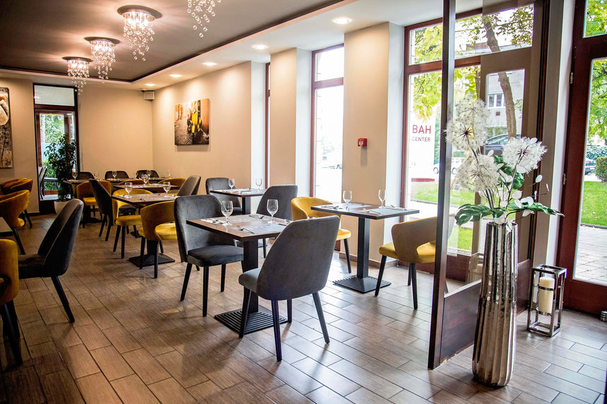 Silla de comedor Crea - con tapizado opcional