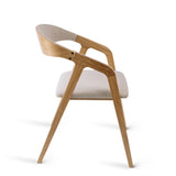 Silla de comedor Frame P - con tapizado/tinte opcional 