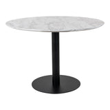 Mesa de comedor Bolzano – Ø110 cm, con patas negras 