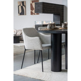 Mesa de comedor Tirano – 100×220 cm, negra 