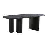 Mesa de comedor Tirano – 100×220 cm, negra 