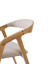 Silla de comedor Frame P - con tapizado/tinte opcional 