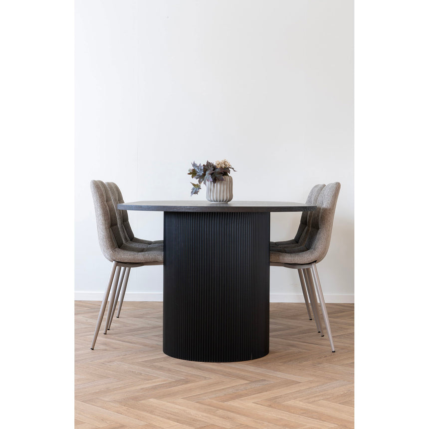 Mesa de comedor Boavista – 100×210 cm, marrón oscuro 
