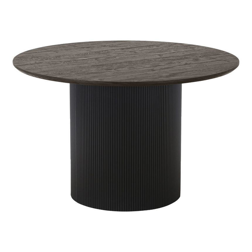 Mesa de comedor Boavista – Ø120 cm, negra 