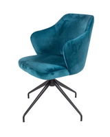 Silla de comedor Andor con base giratoria