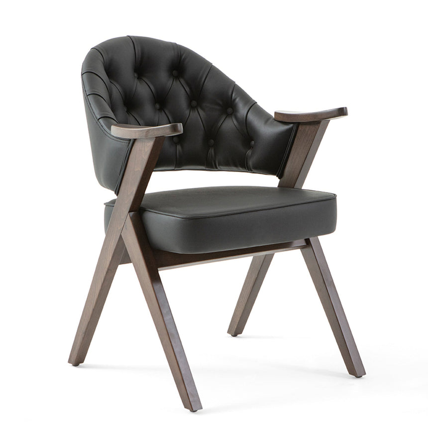 Silla de restaurante Robert, con tapizado y tinte opcionales