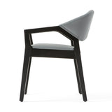 Silla de restaurante Connor, con tapizado y tinte opcionales 