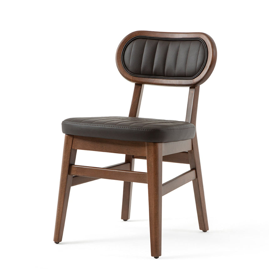 Silla de restaurante Evans, con tapizado opcional, teñido 