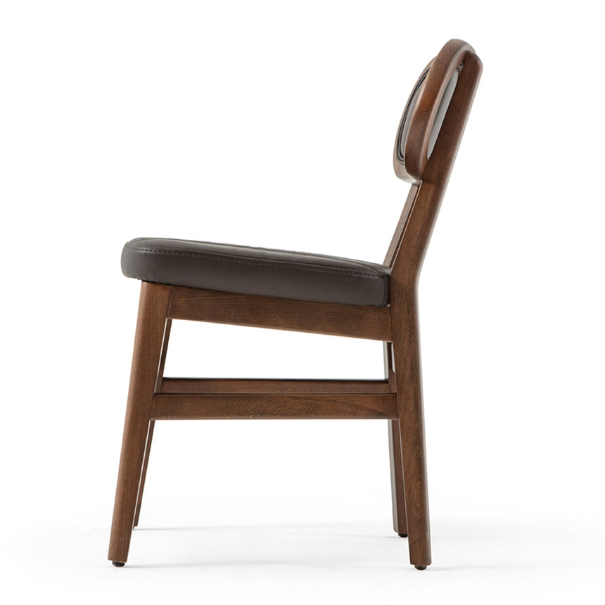 Silla de restaurante Evans, con tapizado opcional, teñido 