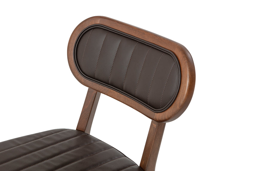 Silla de restaurante Evans, con tapizado opcional, teñido 