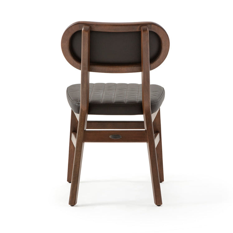 Silla de restaurante Evans, con tapizado opcional, teñido 