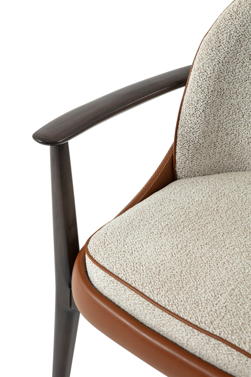 Silla de restaurante Wilson, con tapizado y tinte opcionales