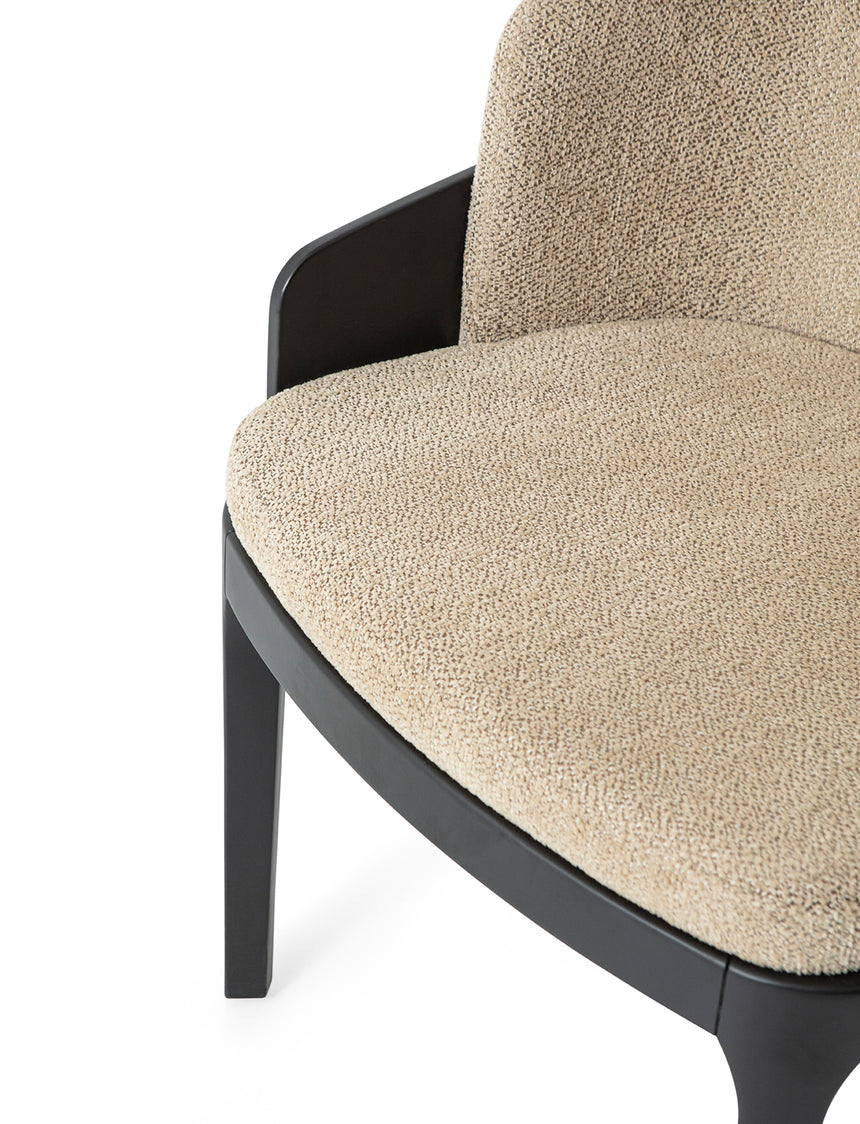 Silla de restaurante Kyle, con tapizado y tinte opcionales