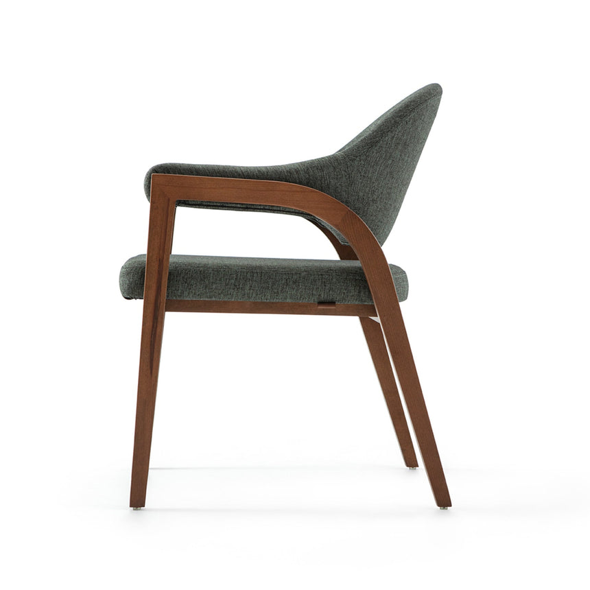 Silla de restaurante Nizza, con tapizado y tinte opcionales