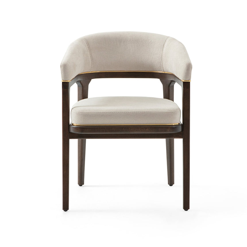 Silla de restaurante Sophia, con tapizado y tinte opcionales. 