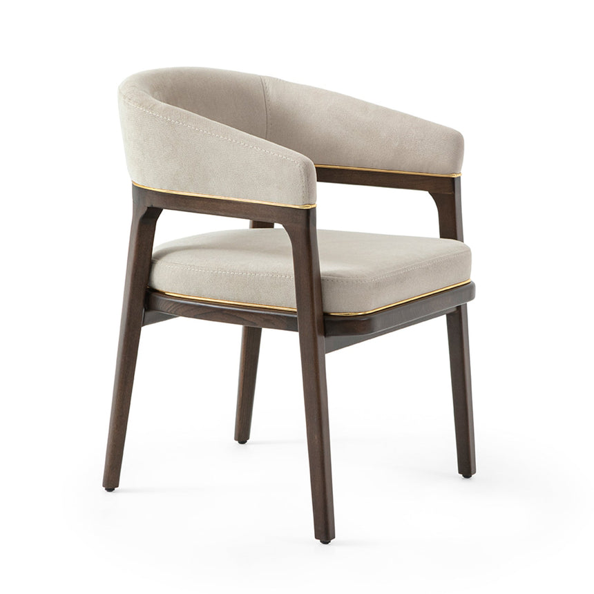 Silla de restaurante Sophia, con tapizado y tinte opcionales. 