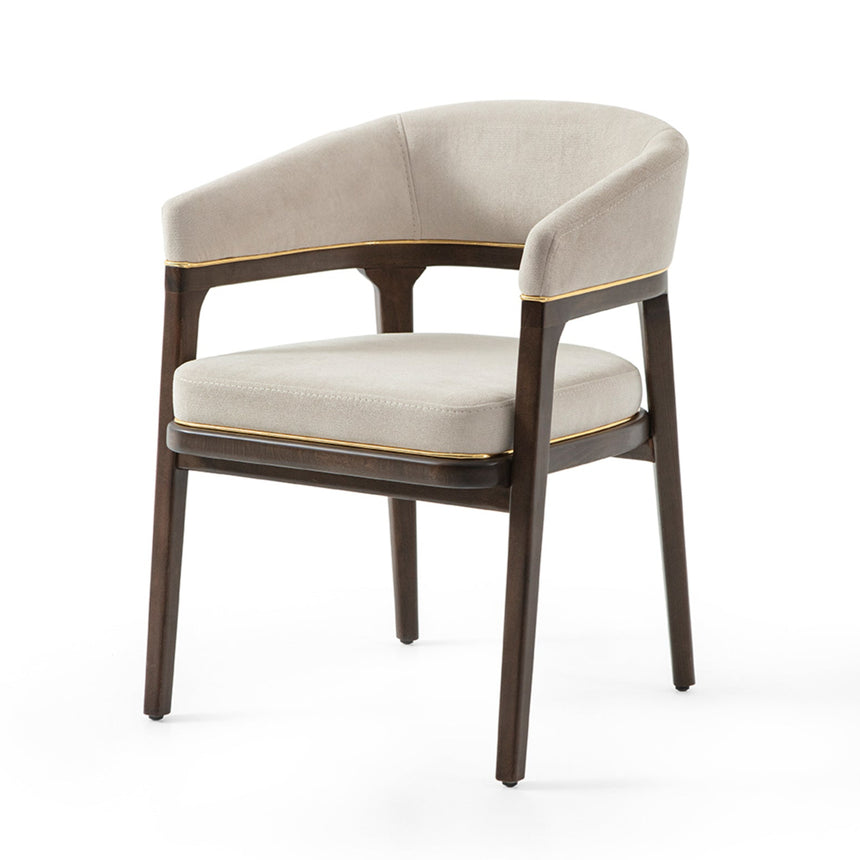 Silla de restaurante Sophia, con tapizado y tinte opcionales. 