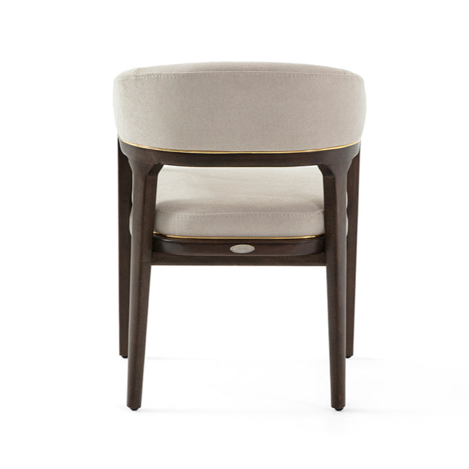 Silla de restaurante Sophia, con tapizado y tinte opcionales. 