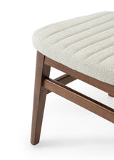 Silla de restaurante de mimbre Evans, con tapizado opcional, teñido 