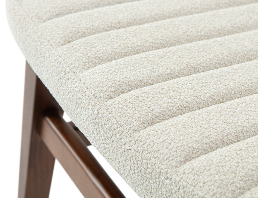 Silla de restaurante de mimbre Evans, con tapizado opcional, teñido 