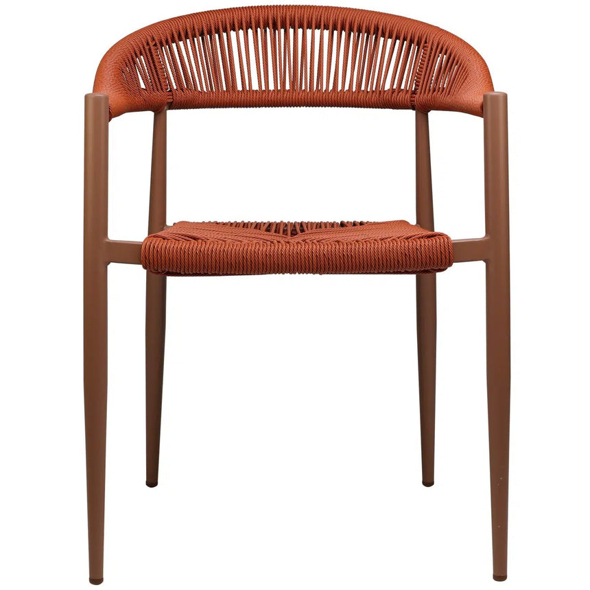 Silla de exterior Jonah, naranja