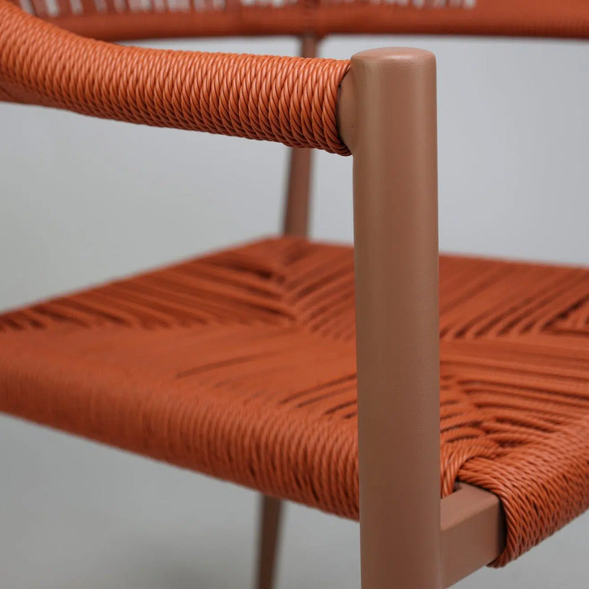 Silla de exterior Jonah, naranja