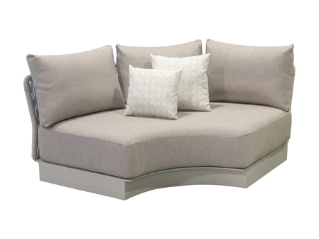 Conjunto de sofás de jardín Higold Aio de 6 plazas - gris topo