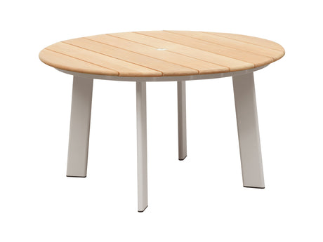Conjunto de comedor de jardín Higold Aio de 4 plazas - Gris topo/blanco