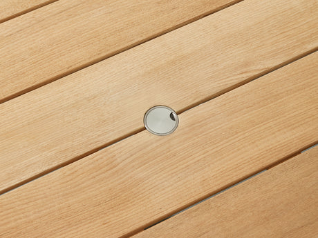 Conjunto de comedor de jardín Higold Aio de 4 plazas - Gris topo/blanco