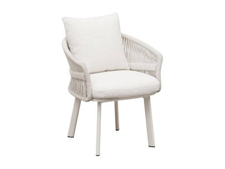 Conjunto de comedor de jardín Higold Aio de 6 plazas - Gris topo/blanco