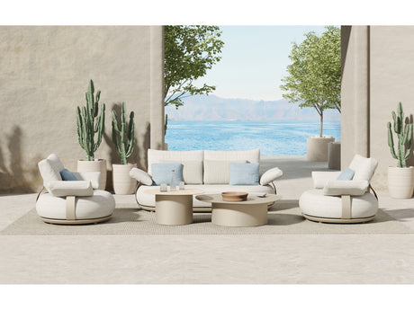 Conjunto de sofás de jardín de 4 plazas Higold Calla