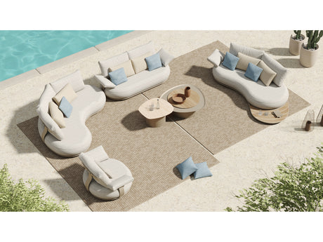 Conjunto de sofás de jardín Higold Calla de 7 plazas