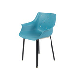 Silla de plástico OT More con patas de metal