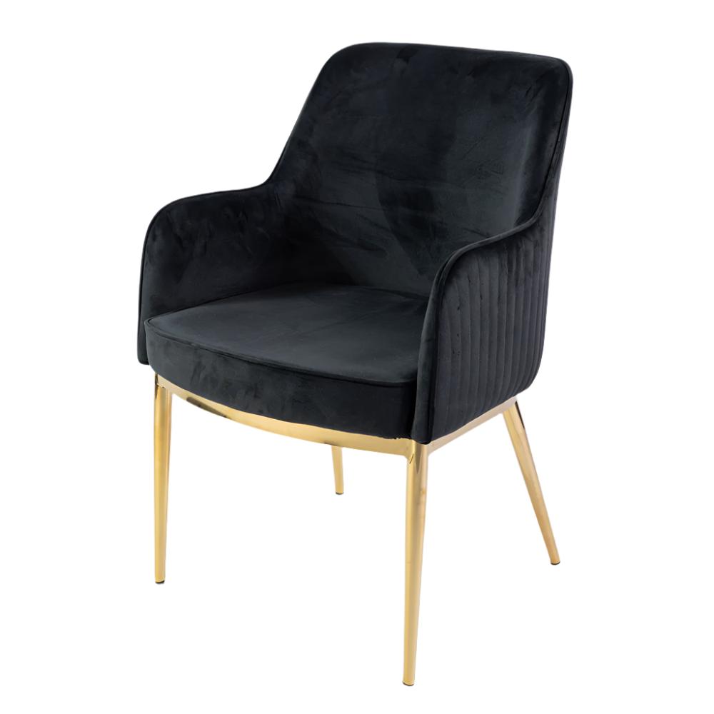 Silla de comedor premium KL Nolan en color negro