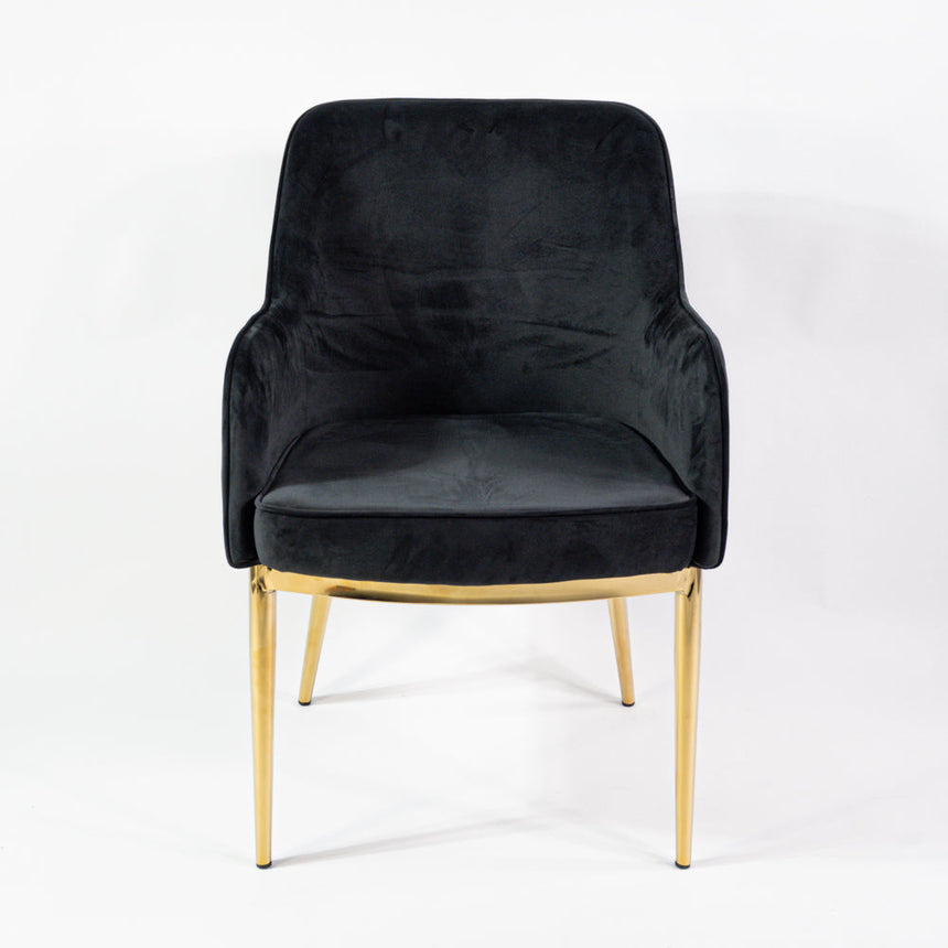 Silla de comedor premium KL Nolan en color negro