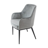 Silla de comedor premium KL Nolan en gris, edición de invierno