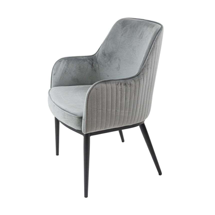 Silla de comedor premium KL Nolan en gris, edición de invierno