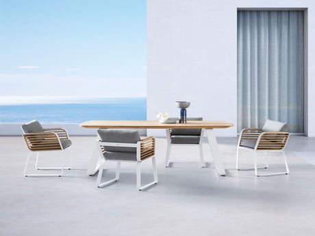 Conjunto de comedor de jardín Higold Wing de 6 plazas - Yate con adhesivo