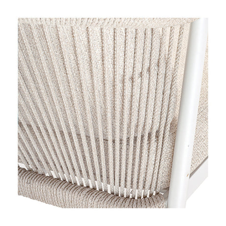 Conjunto de jardín Grattoni Cordoba para 4 personas, blanco