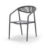 Grattoni kültéri teraszszék Maui antracit