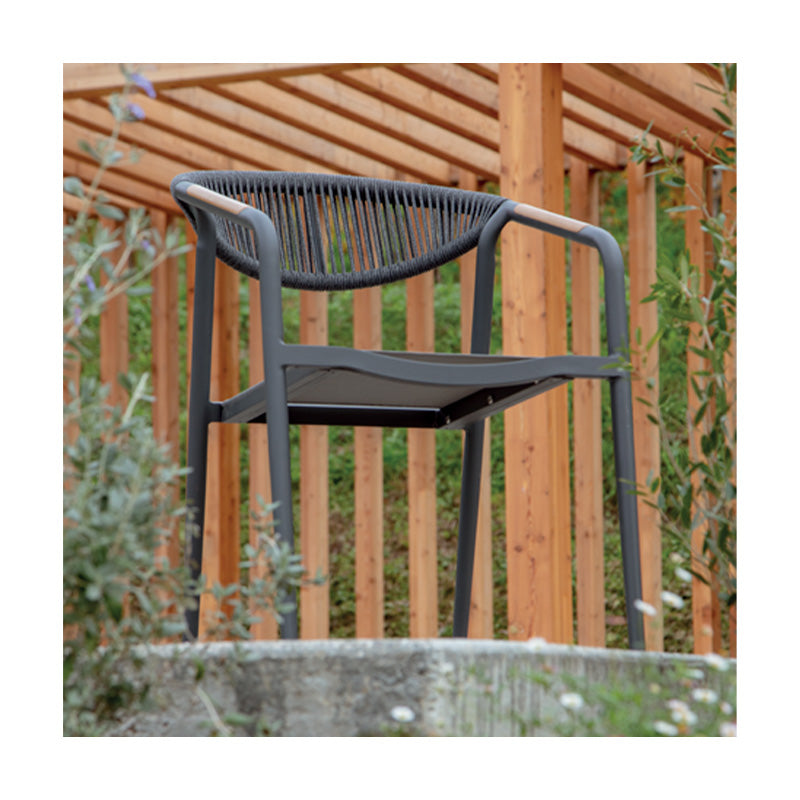 Grattoni kültéri teraszszék Maui antracit