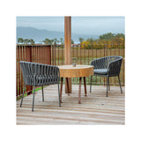 Silla de patio exterior Grattoni Soho titanio