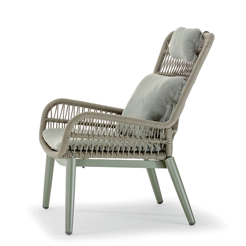 Sillón de exterior Grattoni verde Tropea