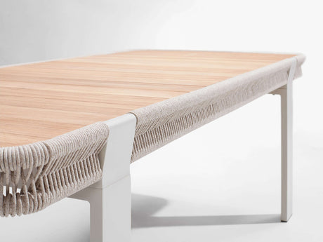 Conjunto de comedor de jardín Higold Borromeo de 6 plazas en color topo
